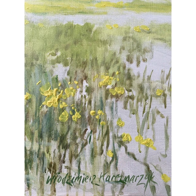 Włodzimierz Karczmarzyk, Meadow in April, 2010, Oil on Canvas For Sale - Image 4 of 7