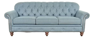 Smith Brothers Traditional Roll Arm Tufted Sofa