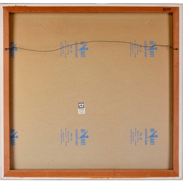 "Poles" Minimalist Abstract Lithograph on Paper by Arnold Mesches For Sale - Image 10 of 10