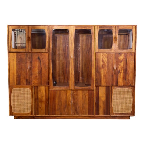 Studio Crafted Solid Walnut Wall Unit
