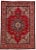 Vintage Persian Tabriz Handmade Wool Red Floral Rug For Sale - Image 10 of 10
