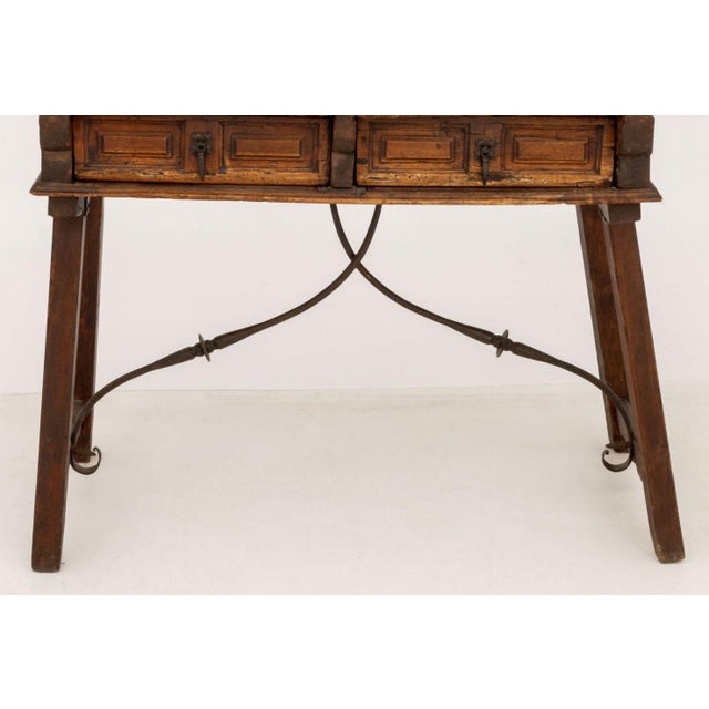 Spanish Baroque Writing Desk, 17th C. For Sale - Image 4 of 10