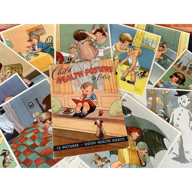 Vintage Children's School Classroom Poster Set For Sale - Image 11 of 11