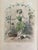 Mid 19th Century Mid 19th Century “Les Fleurs Animées” Original Hand-Painted Antique French Lithographs 1846, Set of 6, Framed For Sale - Image 5 of 12