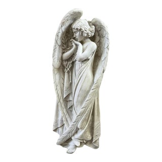 Design Toscano Santa Croce Angel Frieze Ng33656 | Vintage Wall Sculpture For Sale