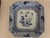 Early 19th Century Antique Japanese Blue and White Octagonal Plate With Floral Design For Sale - Image 5 of 18
