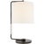 Modern Barbara Barry by Visual Comfort Signature Swing Table Lamp in Bronze with Linen Shade For Sale - Image 3 of 3