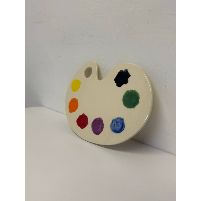 Contemporary Ceramic Painters Pallet Sculpture, Signed 2019 For Sale - Image 9 of 12