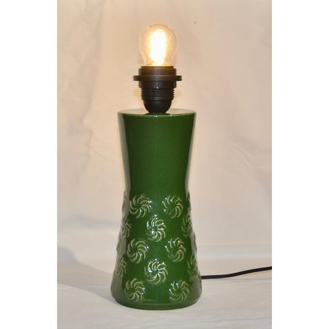 Dark Green Secle Lamp For Sale - Image 3 of 10