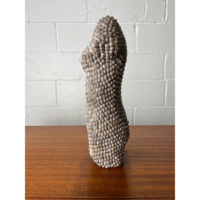 Mid 20th Century Vintage Shell-Encrusted Nude Torso Sculpture, Mid-Century Modern For Sale - Image 5 of 11