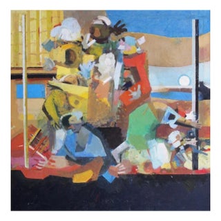 Victor Karnauh, A Dump, Oil on Canvas, 1990s For Sale