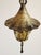 Antique 1920's Lincoln Lighting Pendant Light With Amber Art Glass For Sale - Image 9 of 11