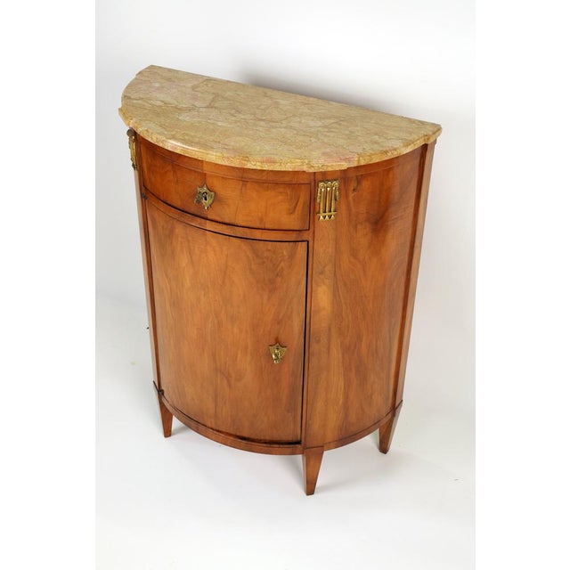 Wood Empire Demi Lune Dresser in Walnut, 1810 For Sale - Image 7 of 12