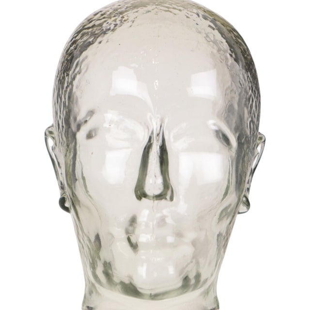 Heavy Glass Head Display Mannequin for Headphones, 1960s For Sale - Image 6 of 16