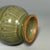 Mid 20th Century Vintage Chinese Longquan Celadon Decorative Vase With Double Ears Ring, Oriental Classic Art Ceramic For Sale - Image 5 of 6
