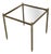 Vintage Coffee Table in Brass and Smoked Glass, 1975 For Sale