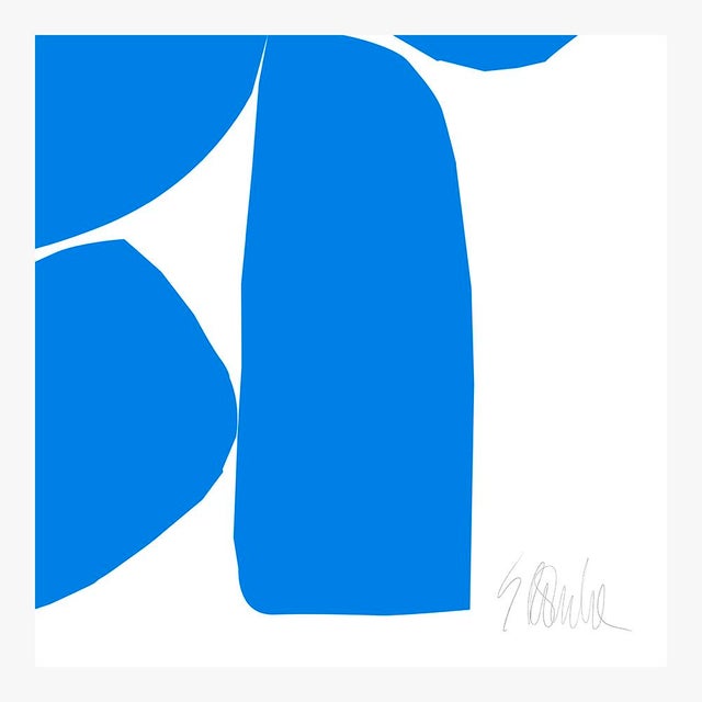 Not Yet Made - Made To Order Tulip in Cobalt and White Fine Art Print 18" X 24" by Liz Roache For Sale - Image 5 of 6