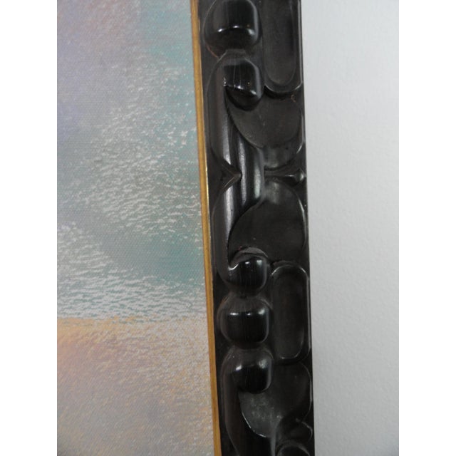 Gold 1960s Vintage Philip Standish Read "Japanese Silk" Painting For Sale - Image 8 of 9