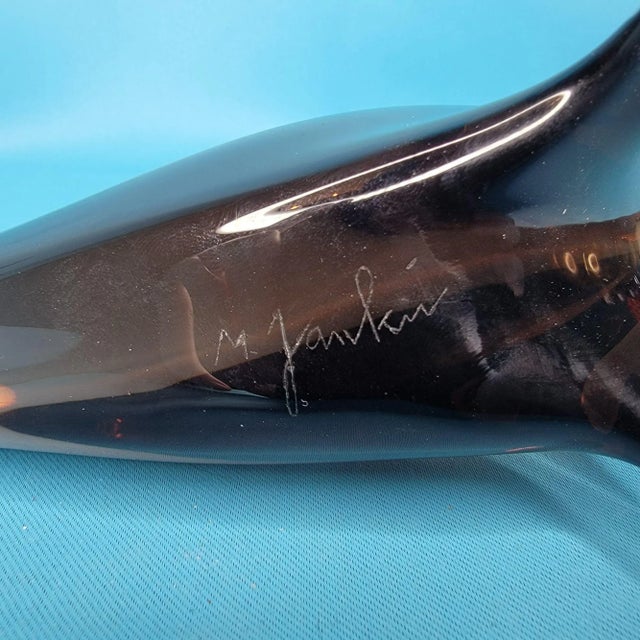 Mid 19th Century Mid 19th Century Zelezny Brod Glassworks Miloslav Janku Art Glass Art Glass Seal For Sale - Image 5 of 5