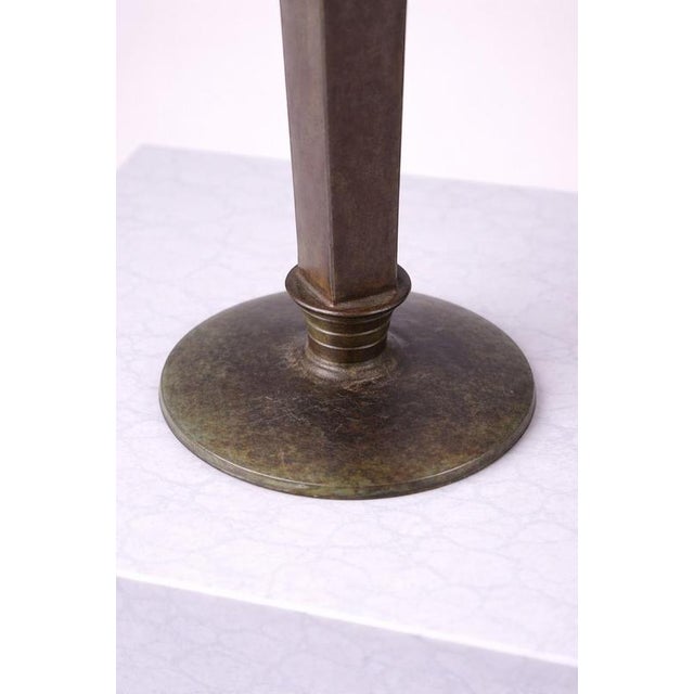 Swedish Art Deco Bronze Vase from GAB Guldsmedsaktiebolaget, 1930s For Sale - Image 6 of 7