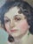 Charles J. Bensco Antique 1930's Oil Painting Portrait of a Los Angeles Woman For Sale - Image 4 of 16