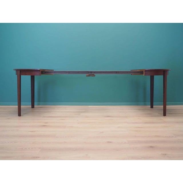 1960s Danish Round Rosewood Table, 1960s For Sale - Image 5 of 12