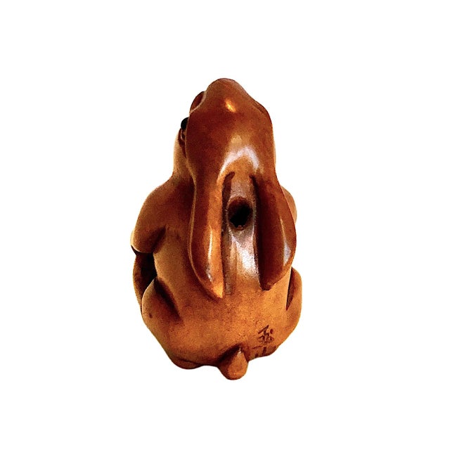Set of Nine Japanese Netsuke Rabbits From the Showa Era For Sale - Image 18 of 18