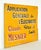 Vintage European double sided French advertising sign made of steel featuring a bright yellow background with contrasting...