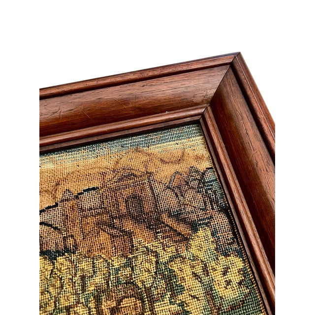 18th Century Pair 18th Century Framed French Verdure Tapestry Panels For Sale - Image 5 of 17