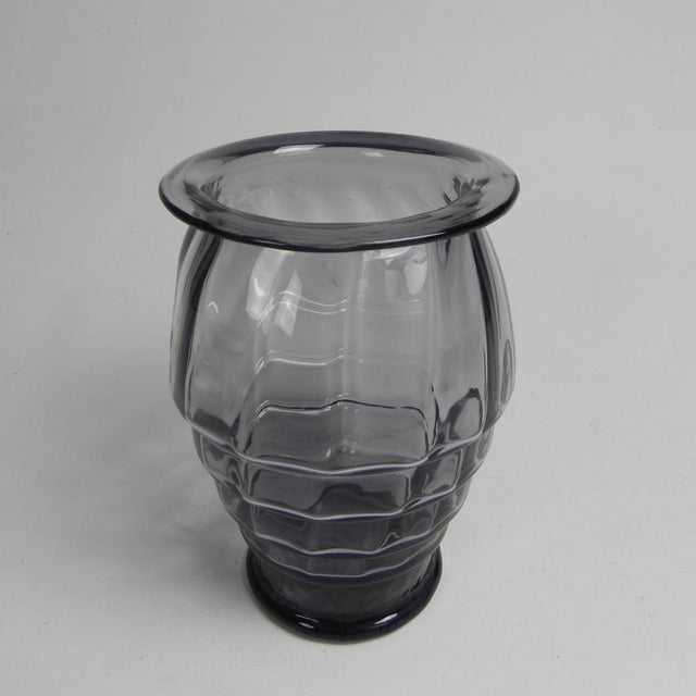 Art Deco Vase with Twisted Vertical Bands, 1930s For Sale - Image 4 of 10