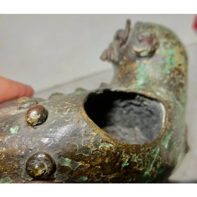Antique Meiji Brronze Incense Burner For Sale - Image 9 of 18