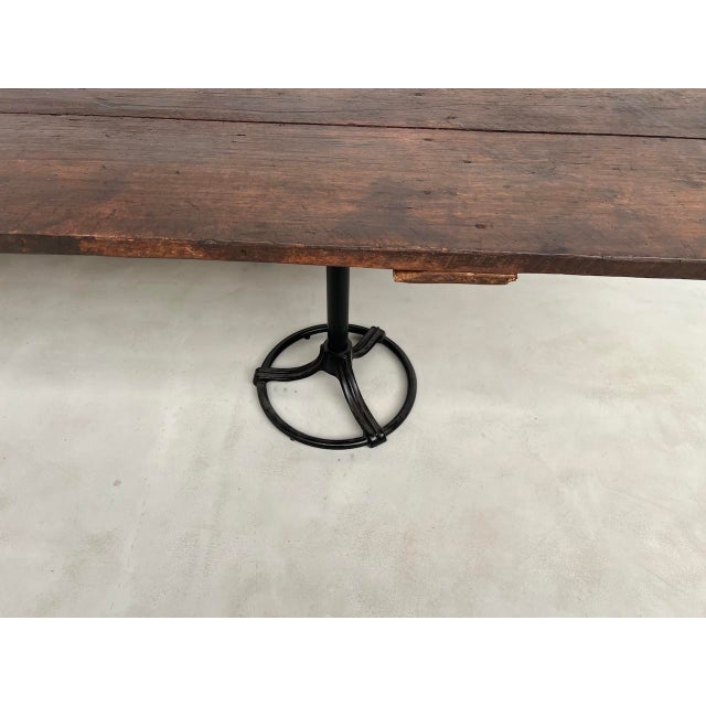 Large Wooden Table with Industrial Spirit, 1950s For Sale - Image 10 of 18