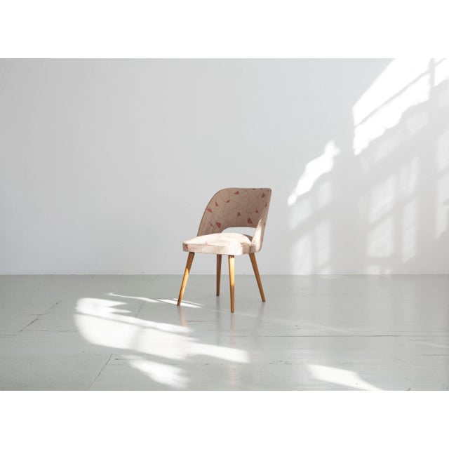 Wood Vintage German Original Vinyl Cover Cocktail Chair, 1950s For Sale - Image 7 of 18