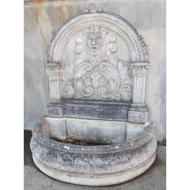Voisins-Le-Bretonneux Cast Vintage Garden Wall Fountain From France, C. 1970s For Sale - Image 9 of 18