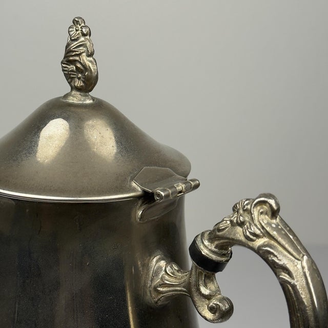 1980s Vintage Metal Coffee Set, Italy, 1980s, Set of 3 For Sale - Image 5 of 18