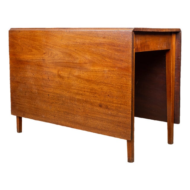 Antique Rectangular Drop Leaf Table For Sale