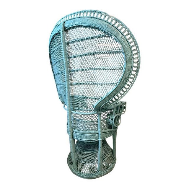Late 20th Century Rattan Peacock Chair For Sale - Image 5 of 7