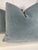 Transitional "Nevada Mohair" in Arctic Blue 22" PIllows-A Pair For Sale - Image 3 of 3