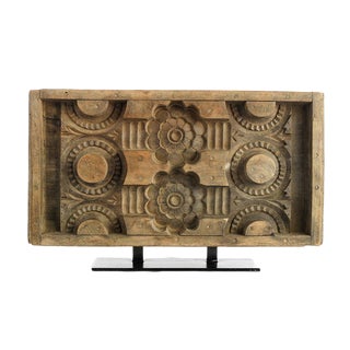 Wooden Wall Printing Plate, 1950s For Sale