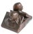 Art Deco Pr. Bronze Finish Clad Dante and Beatrice Bookends by Jennings Brothers C. 1930's For Sale - Image 3 of 12
