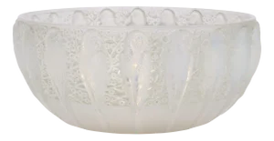 Opalescent Parakeets Bowl by René Lalique, 1931
