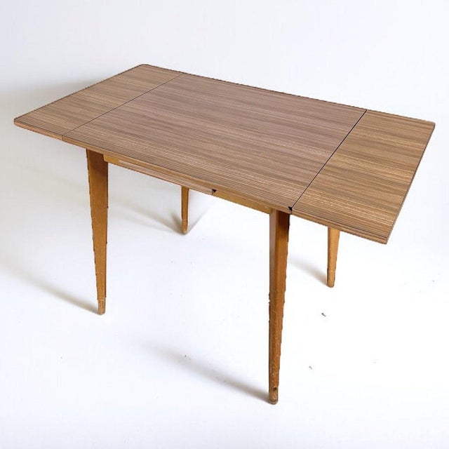 Mid-Century Extending Dining Table with Formica Top, 1950s For Sale - Image 4 of 7