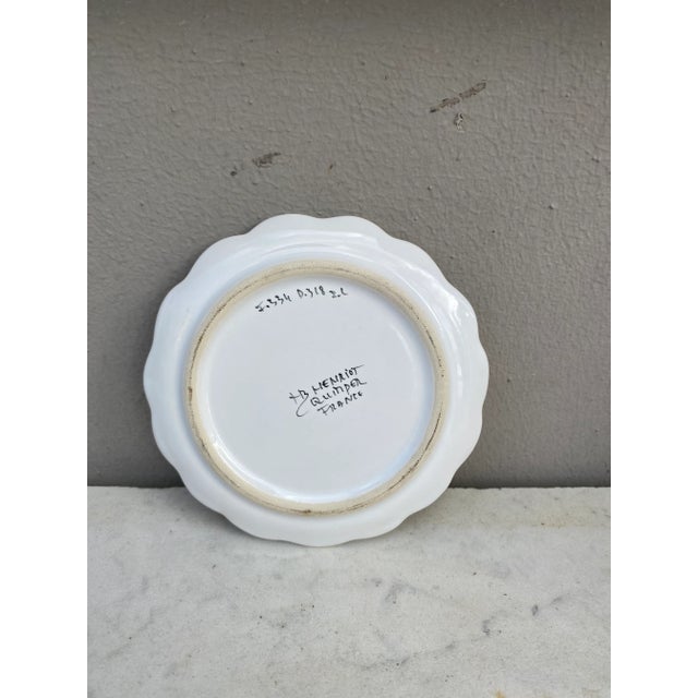 Henriot Quimper French Miniature Quimper Plate, Circa 1950 For Sale - Image 4 of 5
