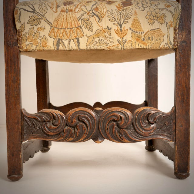 Medival French Armchair, France, 18th Century For Sale - Image 11 of 12