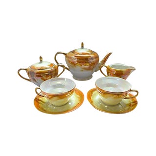 Lusterware Tea for Two Set For Sale