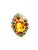 Bochic "Orient" Vintage Tourmaline & Orange Citrine Ring - 18K Gold & Silver For Sale - Image 18 of 18