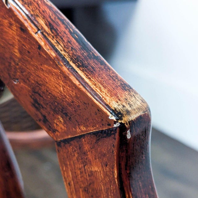Chippendale Style Mahogany Ribbon-Back Armchair For Sale - Image 9 of 9