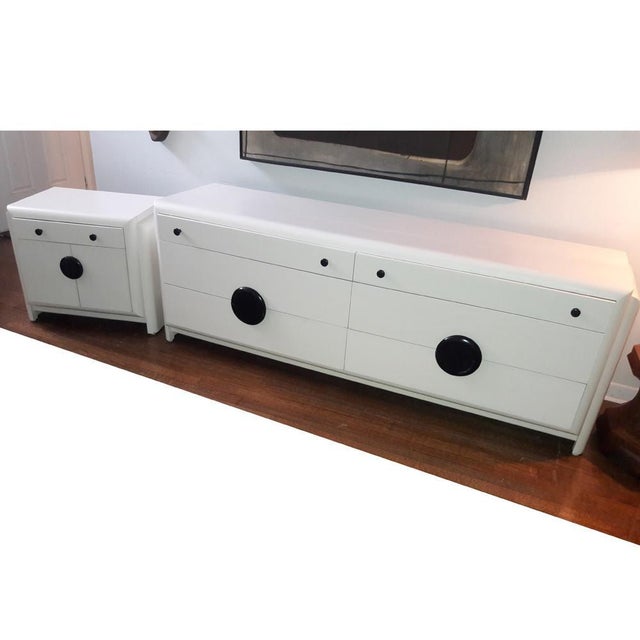 White Vintage Harold Schwartz Romweber White Dresser For Sale - Image 8 of 10