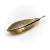 This is part of Chairish’s Fine Jewelry assortment. Elegant and simplistic in design, this leaf in yellow and white 14k...