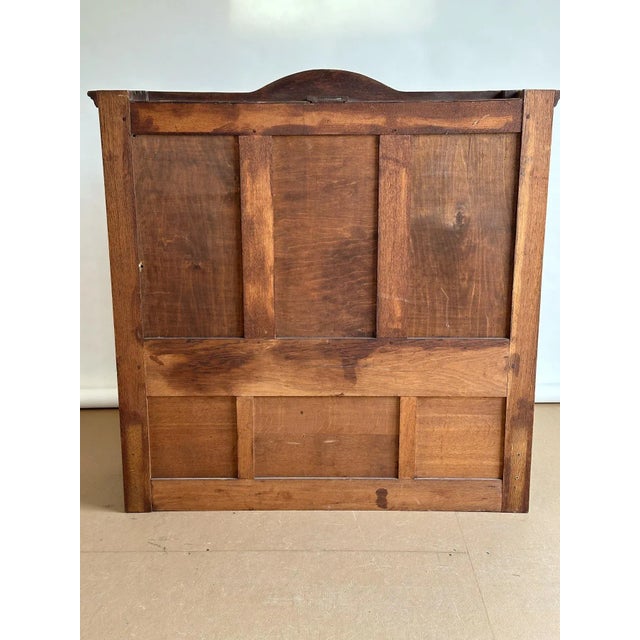 1930s 1920 Early American Buffet Art Deco Mid-Centry Oak Glass Doors. Latched Drawers & Original Key. For Sale - Image 5 of 12